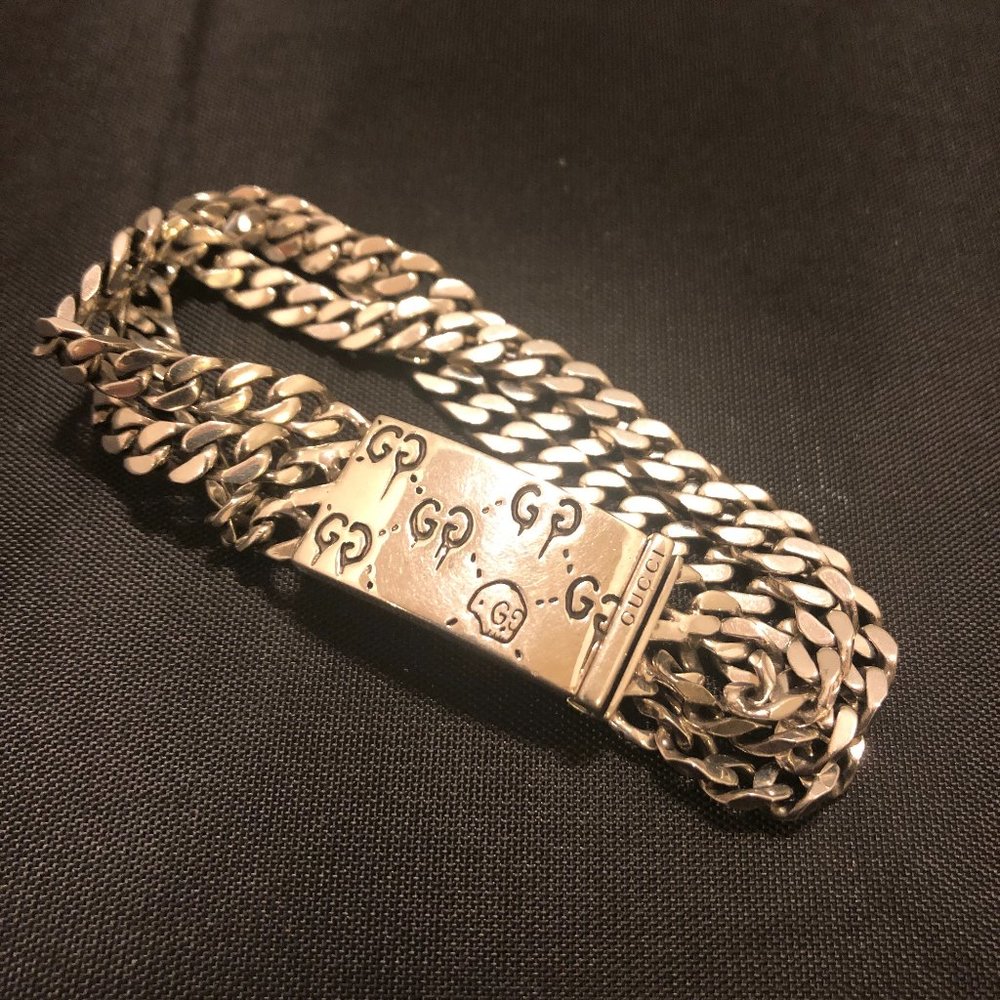 Gucci Ghost Chain Bracelet in Sterling Silver NEW IN BOX - Picture 4 of 8